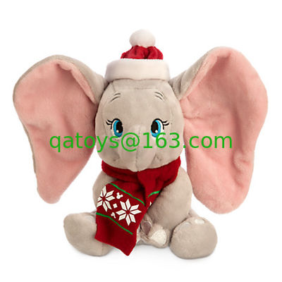 Dumbo は安全な灰色動物のディズニーのプラシ天のおもちゃ 35cm のポリエステル線維を詰めました