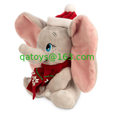 Dumbo は安全な灰色動物のディズニーのプラシ天のおもちゃ 35cm のポリエステル線維を詰めました