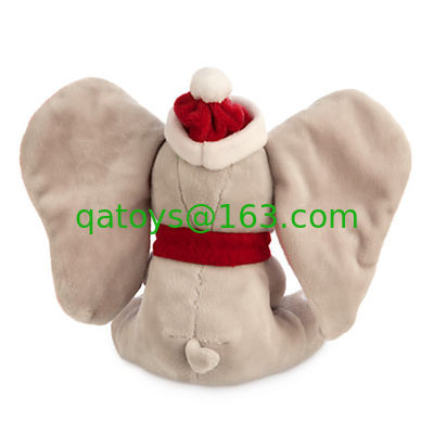Dumbo は安全な灰色動物のディズニーのプラシ天のおもちゃ 35cm のポリエステル線維を詰めました