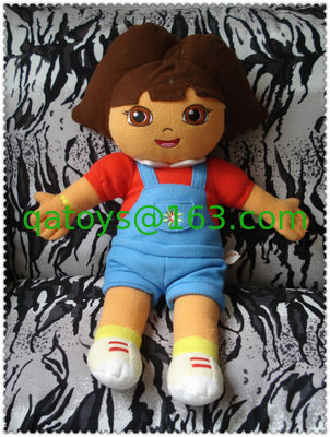 方法 Dora の探検家の漫画のプラシ天は茶色がかった鋼色赤い 45cm の習慣をもてあそびます