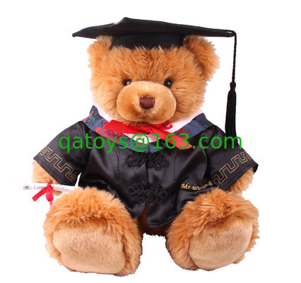 Graduation 18 インチの博士のテディー・ベアのコレクションの祭典のための詰められた柔らかいプラシ天のおもちゃ