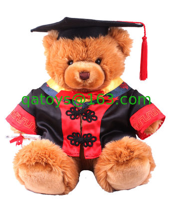 Graduation 18 インチの博士のテディー・ベアのコレクションの祭典のための詰められた柔らかいプラシ天のおもちゃ