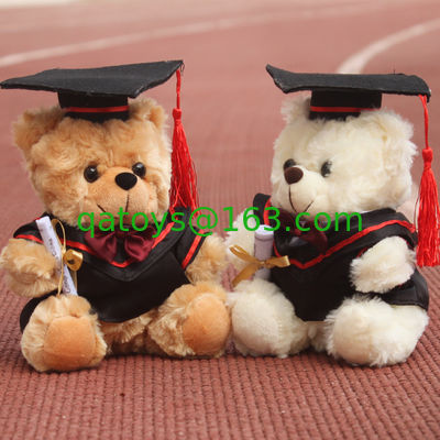 卒業の祭典 30cm のための Graduation Plush 博士のテディー・ベア