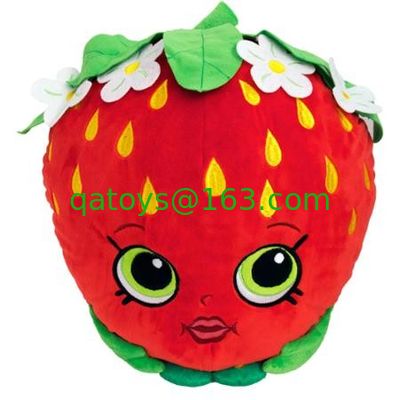 Shopkins は特性の漫画のプラシ天のおもちゃ赤くかわいい ASTM-963 を分類しました