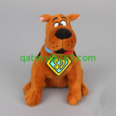 8inch 元のブラウンの漫画のプラシ天のおもちゃの Scooby Doo のモデルの姿勢のぬいぐるみ