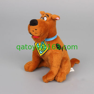 8inch 元のブラウンの漫画のプラシ天のおもちゃの Scooby Doo のモデルの姿勢のぬいぐるみ
