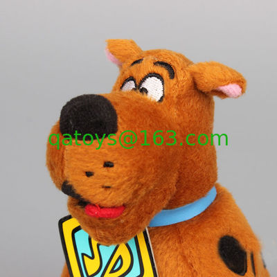 8inch 元のブラウンの漫画のプラシ天のおもちゃの Scooby Doo のモデルの姿勢のぬいぐるみ