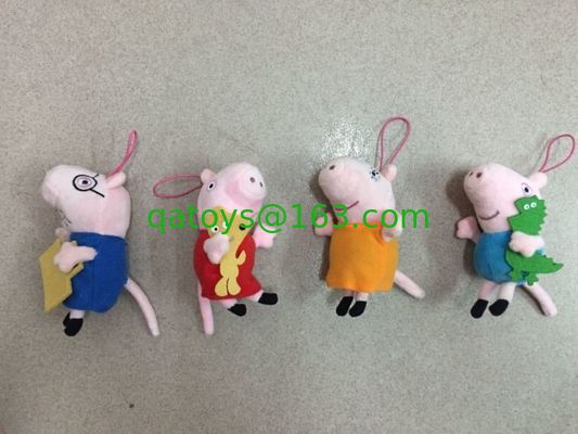昇進のギフトのための Peppa のブタのプラシ天のおもちゃの Keychain によって詰められるおもちゃ