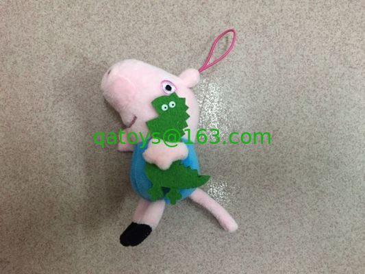 昇進のギフトのための Peppa のブタのプラシ天のおもちゃの Keychain によって詰められるおもちゃ