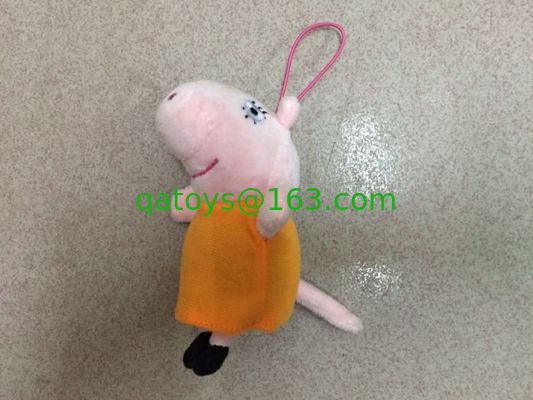 昇進のギフトのための Peppa のブタのプラシ天のおもちゃの Keychain によって詰められるおもちゃ