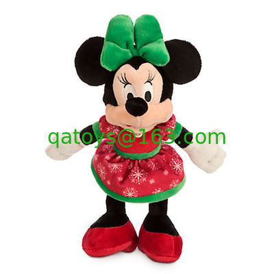 ディズニーのクリスマスのミッキー マウスおよび赤いおよび緑ミニー マウス
