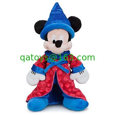 ディズニーのぬいぐるみのミッキー マウスおよびミニー マウスはマジックを 12 インチを信じます