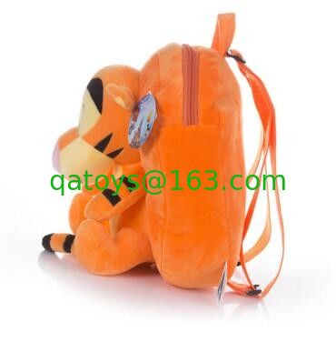 ディズニーのプラシ天のTiggerのかわいい学校は昇進の子供のためのオレンジ色をBackpacks