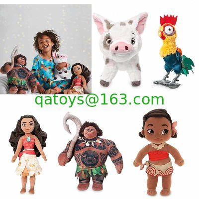 かわいいMoanaの漫画のディズニーのプラシ天のおもちゃ、Stuffed Dollsディズニーの王女