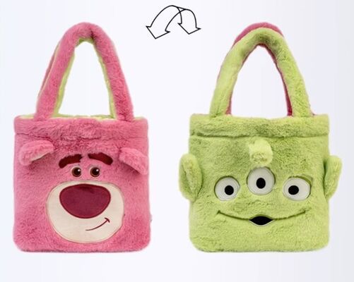 ディズニー 女性 リバーシブル クロス ハンドバッグ 財布 プルーシュ バッグ