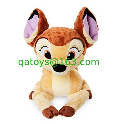蝶中型のディズニーの店の柔らかいおもちゃ25cmのサイズのブラウン色のBambi