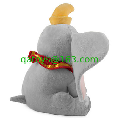 ディズニーの灰色の元のプラシ天は赤ん坊のための Dumbo のぬいぐるみをもてあそびます