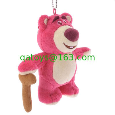 3匹のLotso Hugginくまのディズニーのプラシ天動物バックパックのための13cm Keychian