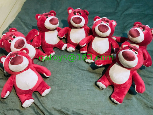 3匹のLotso Hugginくまのディズニーのプラシ天動物バックパックのための13cm Keychian
