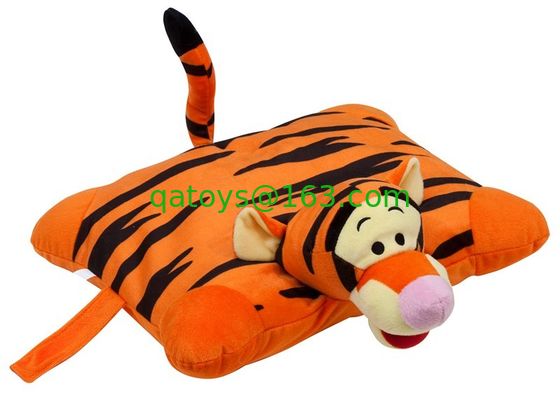 寝具のためのプラシ天のTiggerの頭部が付いているオレンジ美しいディズニーTiggerの枕プラシ天のクッションそして枕