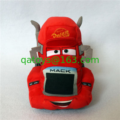 美しいプラシ天のディズニーのロードスターのレーサー車2ライトニング・マックィーンMack