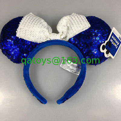 女の子のための方法ディズニーのプラシ天のHairbandのヘッドバンドのヘアピン ミッキー マウスのミニー マウス
