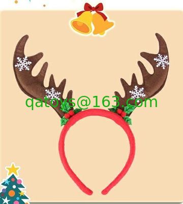 遊ぶことのための美しいクリスマスのプラシ天のHairbandのヘッドバンドのヘアピン