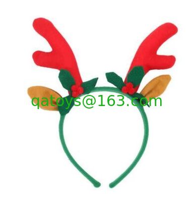 遊ぶことのための美しいクリスマスのプラシ天のHairbandのヘッドバンドのヘアピン