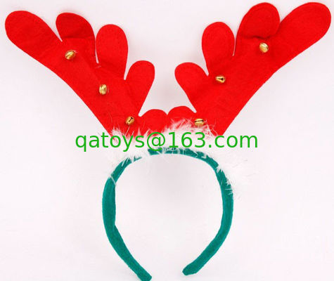 遊ぶことのための美しいクリスマスのプラシ天のHairbandのヘッドバンドのヘアピン