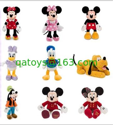 MickeyおよびMinnieの柔らかいおもちゃ、8赤ん坊のためのインチによって詰められるおもちゃ