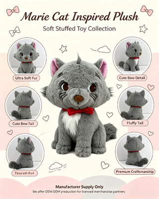 Cute The Aristocats Plush Toy