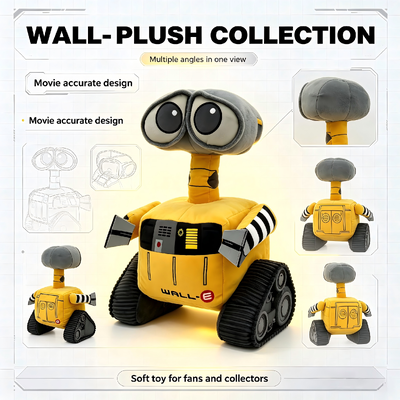 かわいいディズニーピクサーぬいぐるみWALL‑E QAトイ 35*15*15cm
