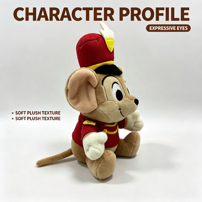 Cute Disney Plush Dumbo Timothy Q. Mouse