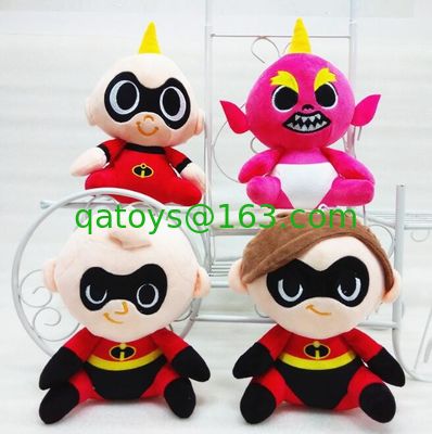 美しいIncredibles 2つのSupercute漫画のプラシ天のおもちゃ