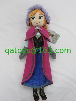 20 インチ紫色の凍らせていたアナおよび Elsa ディズニーのプラシ天のおもちゃの柔らかい漫画によって詰められる人形