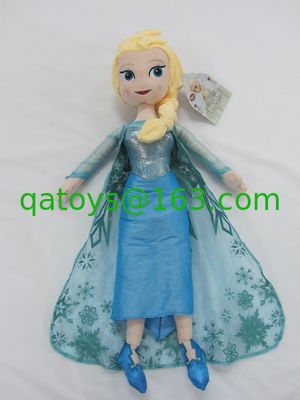 青い凍ったエルサ 毛布の人形 ディズニープリンセス 玩具 40cm 50cmサイズ