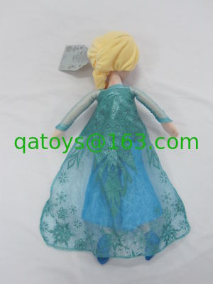 青い凍ったエルサ 毛布の人形 ディズニープリンセス 玩具 40cm 50cmサイズ