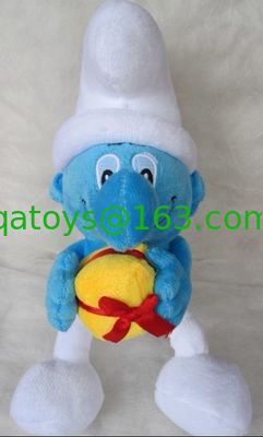 販売クレーン機械のためのかわいいSmurfのぬいぐるみの漫画のプラシ天のおもちゃ
