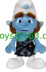 昇進のギフトのためのかわいく、青いSmurfによって詰められるおもちゃの漫画のプラシ天のおもちゃ