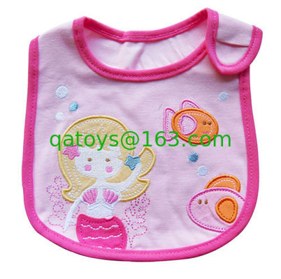 子供の供給のための美しい Soft Cotton Baby Bibs 王女の防水唾液タオルの胸当て