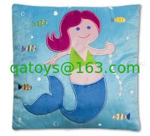 Mermaid Plush Square Pillows 赤ん坊の枕美しいディズニーの個人化された王女
