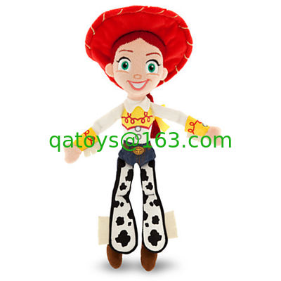 おもちゃの物語 3 の Jessie のアクション・フィギュア ディズニーのプラシ天のおもちゃはとのロゴをカスタマイズします
