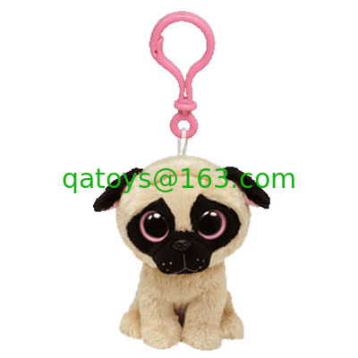 ハスキーな犬のぬいぐるみのプラシ天のおもちゃ キーチェーン、灰色/白/米の白