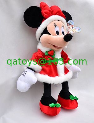 18inch 方法ディズニーのクリスマスのミッキー マウスおよびミニー マウスのプラシ天のおもちゃ