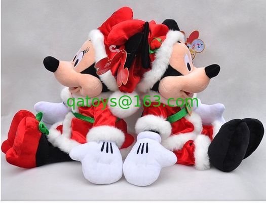18inch 方法ディズニーのクリスマスのミッキー マウスおよびミニー マウスのプラシ天のおもちゃ
