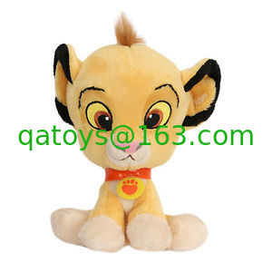 Simba 漫画 詰め物をした Plush 黄色い 8inch ディズニーの大きいヘッド ライオン王はもてあそびます