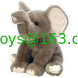 昇進のための灰色のかわいい野生動物の Elephent によって詰められるプラシ天のおもちゃ