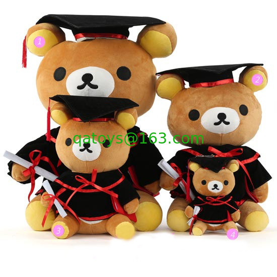 卒業の祭典 30cm のための Graduation Plush 博士のテディー・ベア