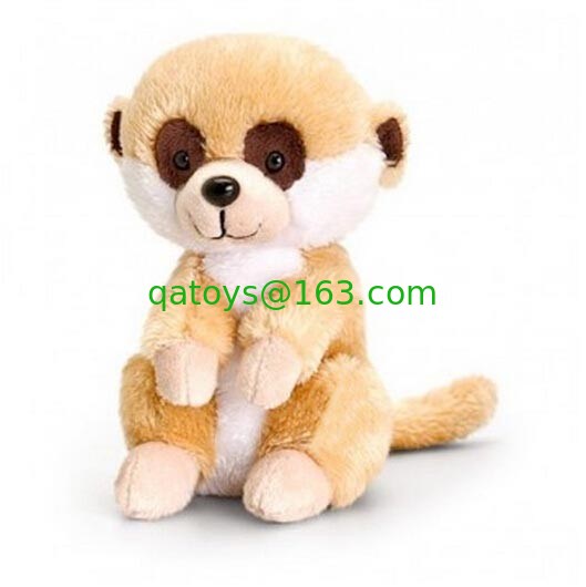 野生動物のハスキー/キリン/ろば/Lemur/Meerkat は 15cm プラシ天のおもちゃを詰めました