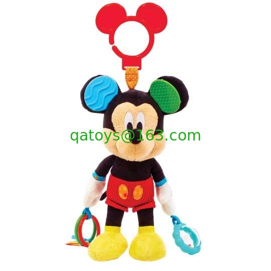 ディズニーの赤ん坊のプラシ天はミッキー マウス/ミニー マウス/Tigger/Dumbo をもてあそびます